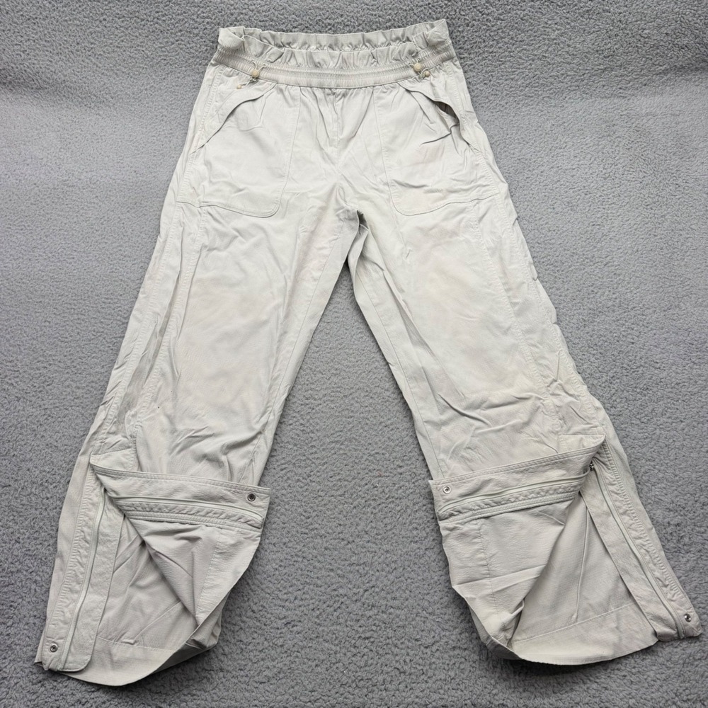 Athleta Women's Size 12 Gray Khaki Beige Trek Headlands Hybrid Cargo Pants